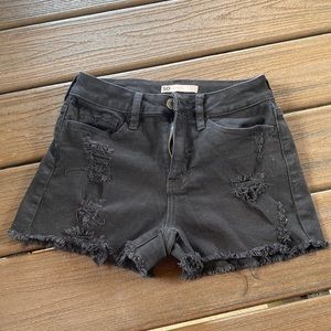Black Jeans Shorts
